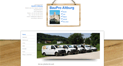 Desktop Screenshot of baupro-altburg.ch