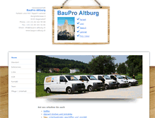 Tablet Screenshot of baupro-altburg.ch